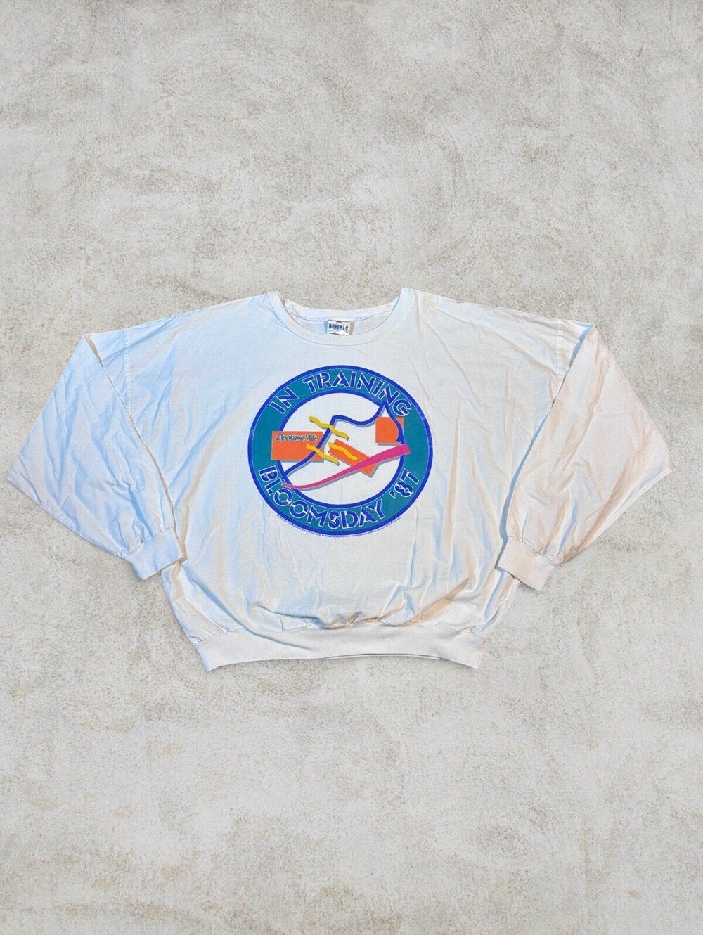 Vintage 1987 Bloomsday Marathon Graphic Long Sleeve Shirt Buffalo Y2K Sz M